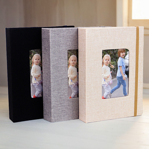 Álbum de Fotos con Cubierta de Tela, Libro de Fotos con Bolsillos para Insertar Imágenes, para Bodas, Bebés, Familia, Aniversarios, Almacenamiento de Fotos - Product Image 1
