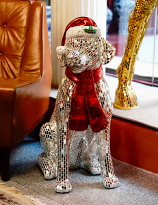 Por encargo fiesta evento diseño tamaño real mosaico discoteca mosaico estatua gran tamaño espejo discoteca Cascanueces <span class=keywords><strong>escultura</strong></span> brillante - Product Image 3