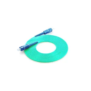 LC/SC/FC/ST OM3 cable de fibra óptica multimodo 2 Core Patch cord PVC 50/125 Patch Cord