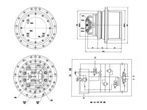 Untuk Komatsu untuk Kobelco untuk <span class=keywords><strong>Sumitomo</strong></span> untuk scany Doosan Liugong Excavator bagian Undercarriage <span class=keywords><strong>Final</strong></span> <span class=keywords><strong>Drive</strong></span> <span class=keywords><strong>Assy</strong></span> FLTM11 bagian - Product Image 4
