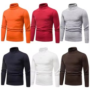 Suéter <span class=keywords><strong>de</strong></span> <span class=keywords><strong>Punto</strong></span> <span class=keywords><strong>de</strong></span> Cuello Alto <span class=keywords><strong>de</strong></span> Algodón a la Moda para <span class=keywords><strong>Hombre</strong></span> en Europa y América, un Suéter <span class=keywords><strong>de</strong></span> <span class=keywords><strong>Punto</strong></span> Cálido para Otoño e Invierno - Product Image 1