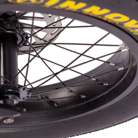 Vélo électrique rétro urbain classique Himoto Black Warrior avec cadre en fer robuste, batterie au lithium, clé NFC sans fil et pneus larges