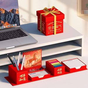 Promoción de Artículos de Papelería Escolares y de Oficina, Caja de Notas Adhesivas Multifuncional Personalizada con Portaplumas y Calendario - Product Image 5