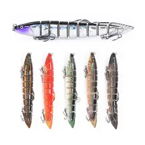 Yüksek repo oranı Loach yılan balığı Swimbait çamur balığı 14cm 21g 9 segmentli cazibesi çok eklemli zoka Segment balıkçılık Lures