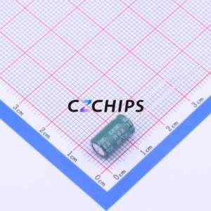 EGF107M1VE11RR Through-Hole <b>Aluminum</b> <b>Electrolytic</b> <b>Capacitor</b> Through hole,D6.3xL11mm 100uF 20% 35V 340mA-100kHz - Product Image 2