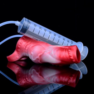 OEM/ODM Funda de silicona fina para pene con efecto de chorro, diseño de pulpo y bola, juguete sexual para adultos, para hombre - Product Image 6