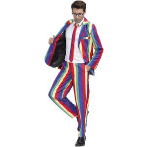 Costume de cosplay rétro hippie années 60-70 pour homme, Halloween, paix et amour, flower power, disco, carnaval, fête, veste, t-shirt, pantalon, cravate - Product Image 4
