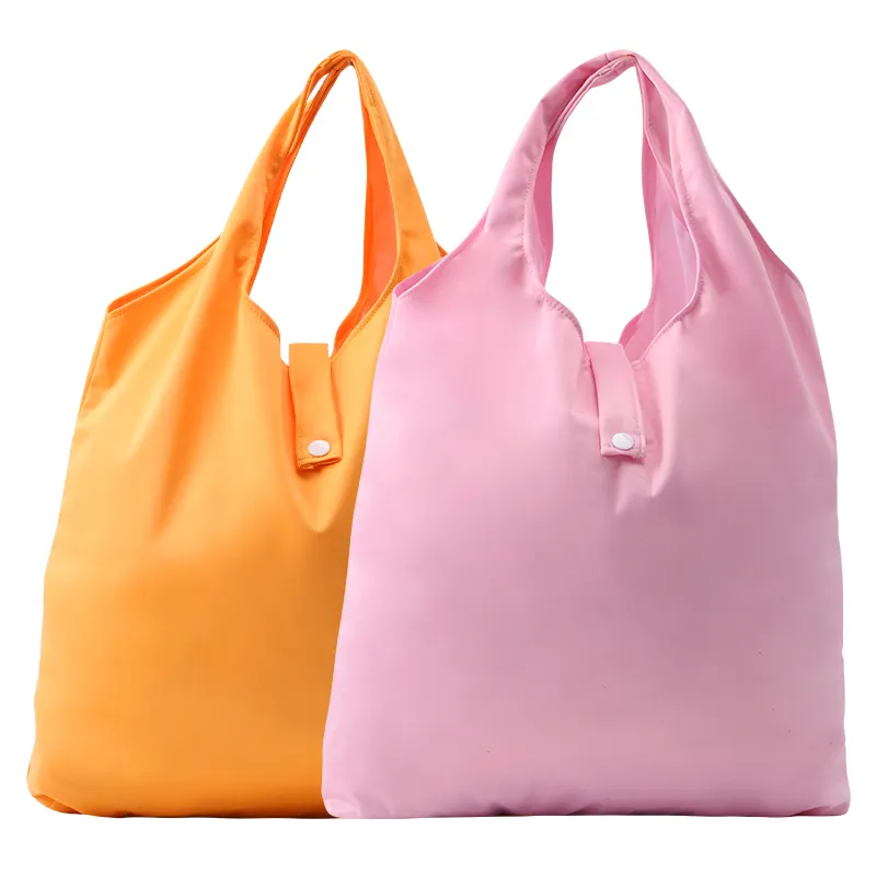 Многоразовые сумки для покупок с индивидуальным принтом логотипа Складные портативные водонепроницаемые сумки для покупок большой вместимости, пригодные для повторного использования прочные сумки