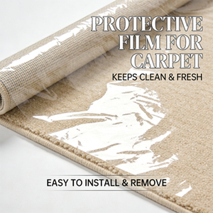 <span class=keywords><strong>Film</strong></span> de <span class=keywords><strong>protection</strong></span> auto-<span class=keywords><strong>adhésif</strong></span> <span class=keywords><strong>transparent</strong></span> en PE pour tapis, qualité machine, moulé par soufflage, en rouleau, pour <span class=keywords><strong>protection</strong></span> anti-poussière - Product Image 2