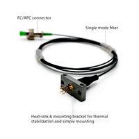1310nm 1550nm DFB Módulo láser 20mW PM Fibra con conector FC/APC
