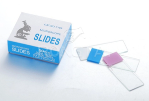 하이 퀄리티 실험실 공급 7109 유리 현미경 슬라이드 광택 가장자리 또는 잘라 가장자리 다채로운 한쪽에 젖빛 한쪽 끝 - Product Image 3