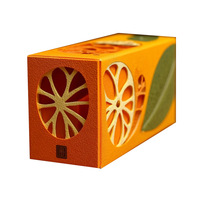 Boîte cadeau romantique en forme de fruit rouge, creuse, à double compartiment, avec impression sérigraphique, design unique