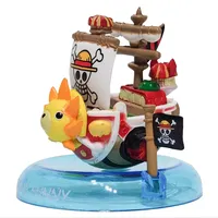 6 pièces/ensemble Figurines de collection de bateau pirate One Piece Luffy Anime Jouet modèle Ornement