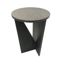 Table basse moderne ronde de luxe en bois massif convertible et pliable avec un design nordique léger pour le salon
