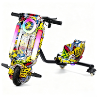 Kart électrique pliable Fashion China 36V 350W avec batterie au lithium, en acier au carbone, portable, pour l'extérieur, tout-terrain, scooter de drift