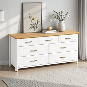 <span class=keywords><strong>Commode</strong></span> moderne à 7 tiroirs en chêne massif, fabrication directe d'usine, <span class=keywords><strong>commode</strong></span> à 7 tiroirs blanche - Product Image 1