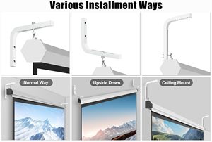 Support mural universel HEYU <span class=keywords><strong>pour</strong></span> <span class=keywords><strong>écran</strong></span> de projecteur, support en L de 11 pouces, extension réglable avec crochet <span class=keywords><strong>pour</strong></span> <span class=keywords><strong>écran</strong></span> de projecteur - Product Image 3