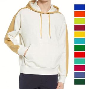Sweat à capuche d'hiver pour homme, 100% coton, épais, décontracté, pour l'entraînement, en molleton teint uni/éponge française, coupe-vent, écologique - Product Image 1