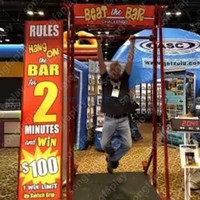 Jeu de carnaval Songfa Beat the Bar Challenge |   Jeu de table en PVC pour événements extérieurs et équipements de terrain de jeux