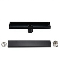 Desagüe de Piso Lineal 2 en 1 de Acero Inoxidable Rectangular Comercial con Inserto para Azulejos para Baño y Cocina, Desagüe de Piso Invisible