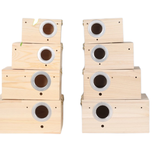 Cama de madera personalizada de alta calidad para mascotas para perros S.M.L.XL varios tamaños estilo de lujo imagen de cartón cría de aves nido <span class=keywords><strong>juvenil</strong></span> - Product Image 4