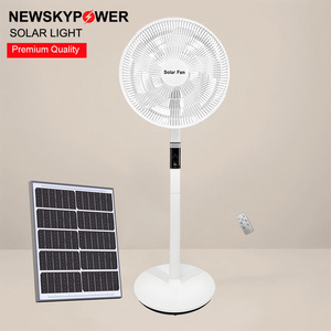 Ventilador Solar T919 de 16 Pulgadas y 25W con Batería de Litio de Gran Capacidad, 6 Velocidades, LED Nocturno, Control Remoto y Pantalla Digital para el Hogar - Product Image 4