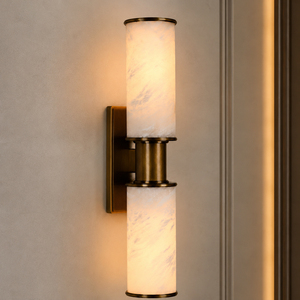 Lámpara de Pared LED Minimalista de Alabastro Natural, Regulable y Personalizable para Dormitorio, Sala de Estar y Pasillo, OEM/ODM Disponible - Product Image 1