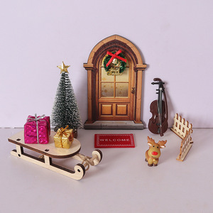 Los accesorios del modelo de decoración navideña de casa de muñecas se pueden combinar con adornos de escena navideña de casa de muñecas de <span class=keywords><strong>uno</strong></span> <span class=keywords><strong>mismo</strong></span> - Product Image 1