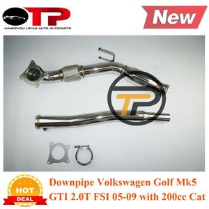 OTP 배기 파이프 3.0 ''V W 골프 GT I MK5 MK6 Je Tta /AD A3 2.0T 2006-2010 하향 파이프와 200 셀 고양이 - Product Image 2