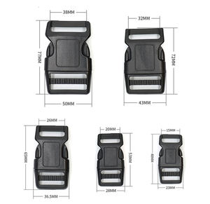 Grs certificate en stock réfléchissant réglable en <span class=keywords><strong>nylon</strong></span> robuste clip courbe en plastique à libération latérale harnais pour animaux de compagnie collier de chien boucle - Product Image 2