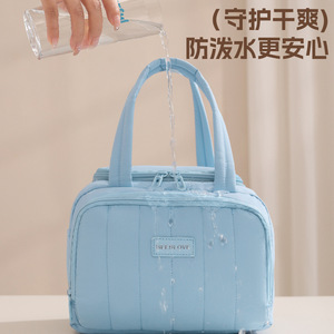 กระเป๋าใส่อาหารกลางวันแบบพกพา สีฟ้า เก็บอุณหภูมิได้ สำหรับพนักงาน นักเรียน ปิกนิกกลางแจ้ง และเก็บอาหาร - Product Image 3