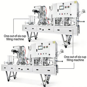 Machine multifonctionnelle de remplissage et de scellage de gobelets pour <span class=keywords><strong>lait</strong></span>, jus, yaourt, eau, avec coupe-film thermoscellant automatique - Product Image 3