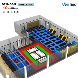 Children's Indoor Blue-Themed Parkour Trampoline Equipment Plastic Naughty Castle for <b>Physical</b> Training Restaurants Trampoline - Product Image 4