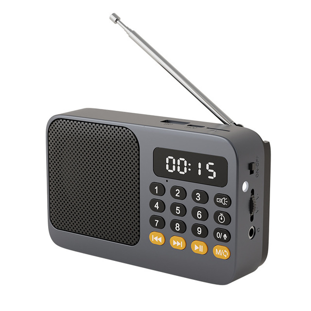 Portable Bt Speaker SD Card Support Rechargeable Battery Large Buttons FM Radio for Senior Elderly Use