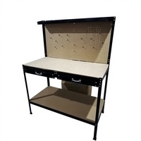 Nouveau type de banc de travail robuste pour atelier, garage, rangement d'outils, aménagement personnalisé, facile à utiliser, garantie 1 an, 120x60x155CM