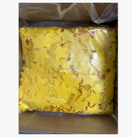 Canon à confettis jetable en papier biodégradable, résistant aux flammes, en forme d'étoile papillon blanche, pour les fêtes de remise de diplômes, d'anniversaire, de mariage, du Nouvel An