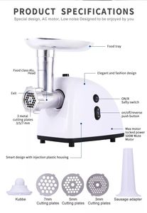 Máquina picadora eléctrica para el hogar, picadora de carne industrial y picadora de carne de cocina - Product Image 3