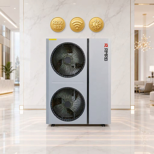 ปั๊มความร้อนอากาศสู่น้ำ 15.6 กิโลวัตต์ R290 A+++ EVI 75°C ระบบทำความร้อนอุณหภูมิสูง น้ำร้อนใช้งานได้ทุกที่ (DHW) มาตรฐาน CE CB สำหรับโรงแรม - Product Image 1