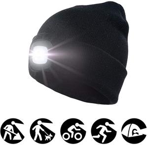 Gorro de Invierno Personalizado, Gorro Térmico con Luz LED Recargable por USB, Gorro de Punto con Linterna para Pesca, Trabajo, Correr, Senderismo - Product Image 2