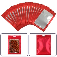 Pochette Mylar refermable à fermeture éclair sur trois côtés, de qualité alimentaire, pour bonbons, accessoires gastronomiques, emballage multifonctionnel