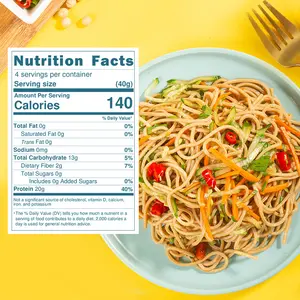 Soy Pasta Diabetic Friendly Easy To Make High Protein Pasta Low Carb Non-GMO Pasta Noodle
