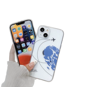 Máy Bay Bản Đồ Thế Giới Du Lịch Trường Hợp Điện Thoại Cho Iphone 11 12 13 14 15 16 Pro Max Tim Couple Cặp Đôi Bìa Cho Iphone X XS Max 7 8 Cộng Với SE - Product Image 6