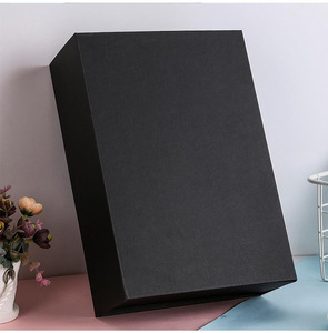 Gratis Ontwerp Op Maat Gemaakte Luxe Verpakking Opvouwbare Zwarte Magnetische Geschenkdoos Met Lint - Product Image 4