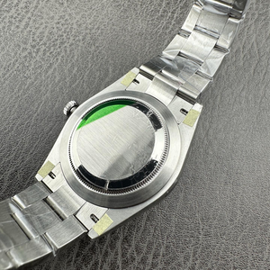 Montres mécaniques 41 mm automatiques en métal doré avec cadran bleu turquoise, étanches à 100 m, montre mécanique en acier inoxydable - Product Image 5