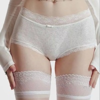 Tanga de satén de cintura media y baja para mujer, con lazo y logo, talla XL, estampado XS, de encaje, estilo boyshort, de alta gama, para verano