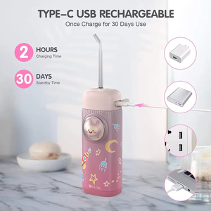 Bambini impermeabile casa portatile Mini orale Doucher Wireless dente elettrico per la pulizia orale cura filo d'acqua per i bambini - Product Image 2