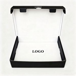 High-Quality Durable Matt Black Corrugated Kraft <b>Paper</b> Box Strong Shipping Mailer Packaging for Perfume Pizza and Shop Products - Product Image 1