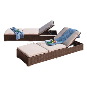 تصميم جديد في الهواء الطلق الخوص شاطئ البحر كرسي استرخاء الحديقة الروطان الشمس كرسي - Product Image 4