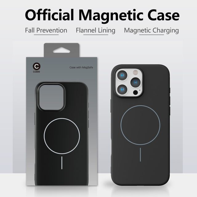 High Quality Durable TPU Phone Case for iPhone 16 Pro Max Official Frosted Silicone with Magnetic & Wireless Charging Support