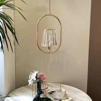 Luminaire suspendu en cristal au plafond, abat-jour pour décoration de maison, cube en cristal, lampes suspendues pour restaurant, hôtel, hall